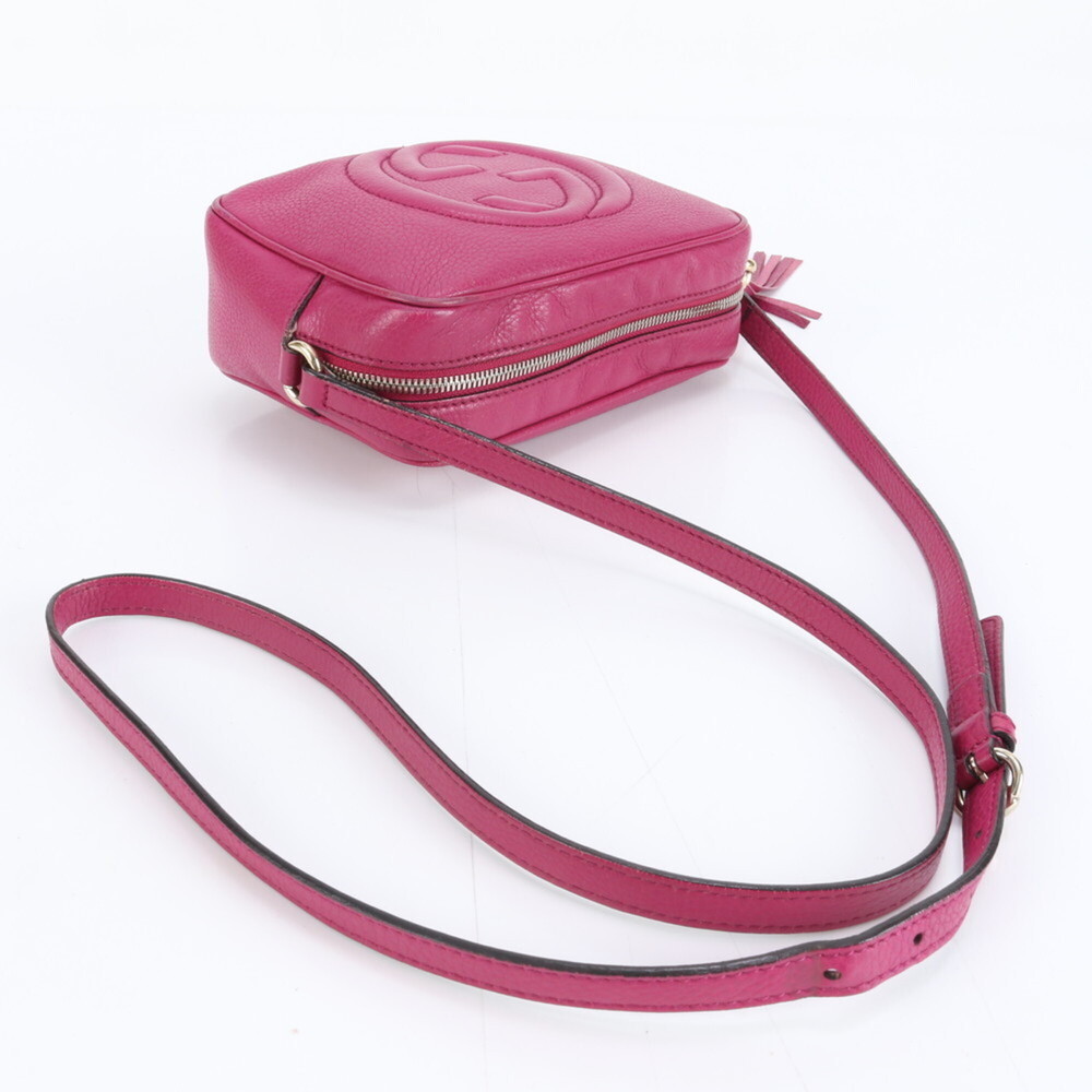 Gucci Soho Small Disco 308364 Leather Shoulder/Crossbody Bag with Tassel, Wom... - Picture 2 of 9